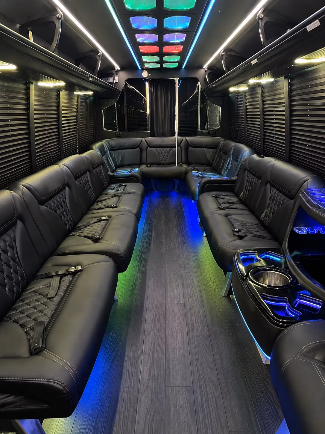 passaic 20 passenger party bus interior